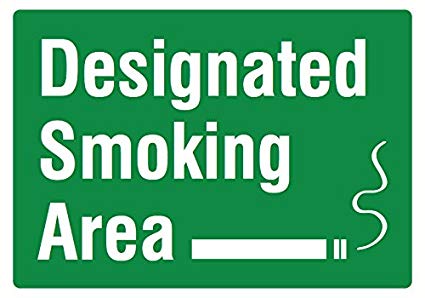 Smoke Only at Designated Smoking Areas